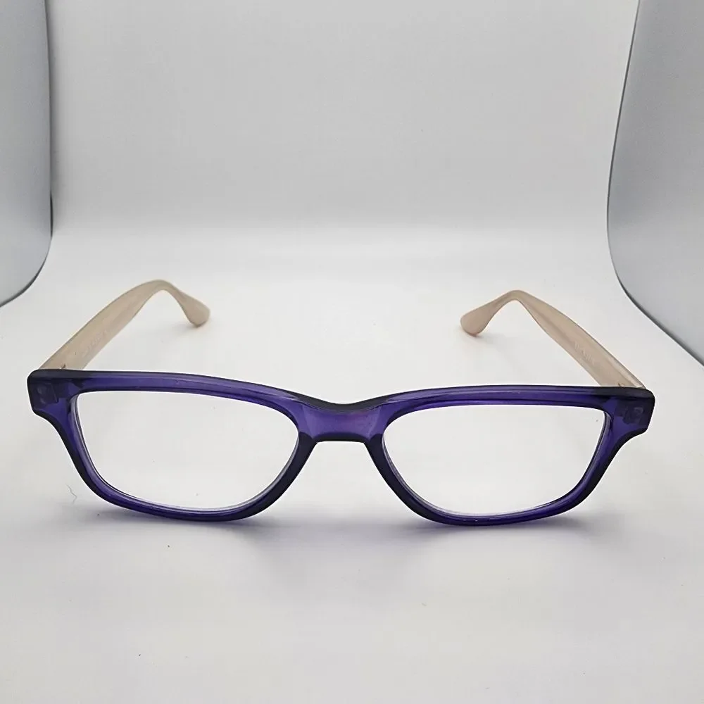 Isaac Mizrahi Purple & Cream Prescription Glasses Frames
